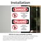 Signmission Construction Area Authorized Only Bilingual Danger Sign, Vinyl Decal, 7in W x 10in L, 2PK OS-2PACK-DS-D-710-VS-1095 - alternate 5